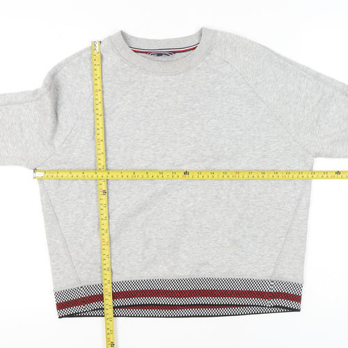 Tommy Hilfiger Women’s Grey Pullover Sweatshirt S Raglan Sleeve