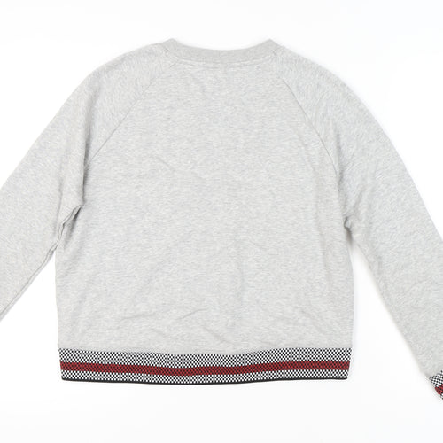 Tommy Hilfiger Women’s Grey Pullover Sweatshirt S Raglan Sleeve