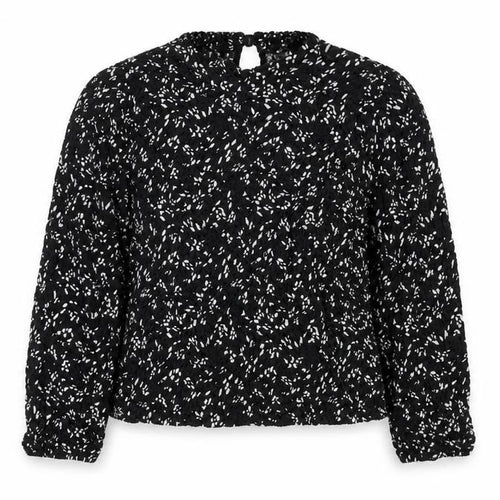 Zara Women’s Black Floral Puff Sleeve Blouse Size M
