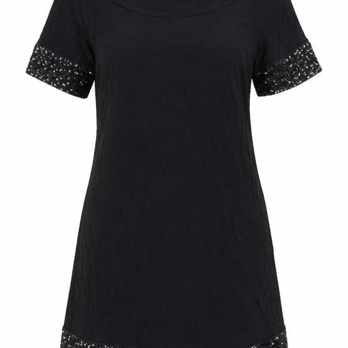 Vero Moda Womens Black M Shift Dress Sequin Accents Party Cocktail