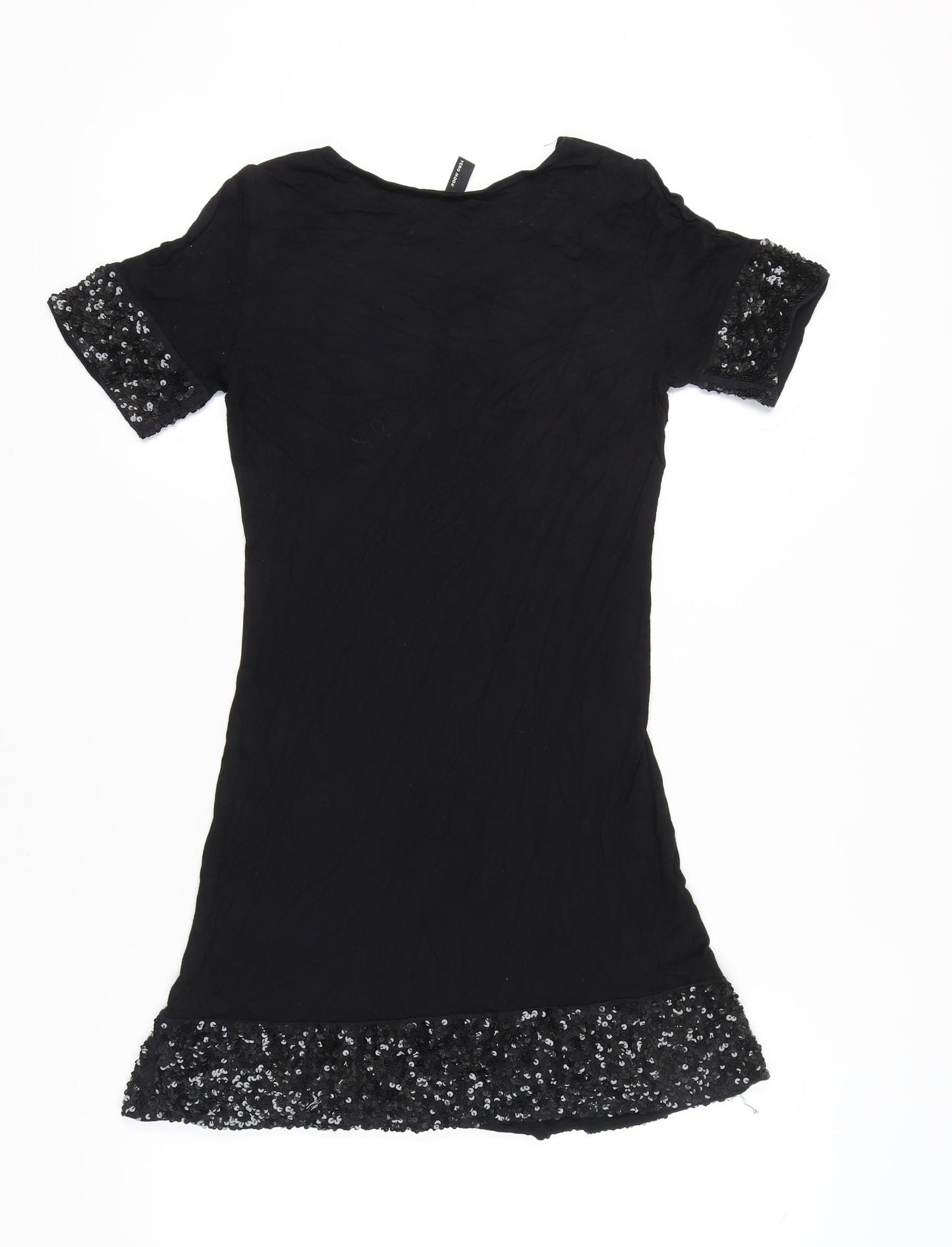 Vero Moda Womens Black M Shift Dress Sequin Accents Party Cocktail