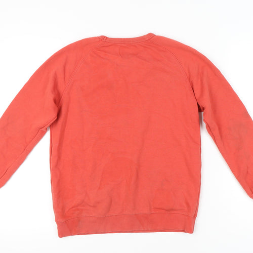 Zara Girls Red Sweatshirt 11-12 Years Long Sleeve Crew Neck Pullover