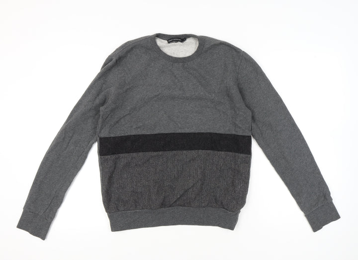 French Connection Mens Grey XS Crew Neck Pullover Sweatshirt