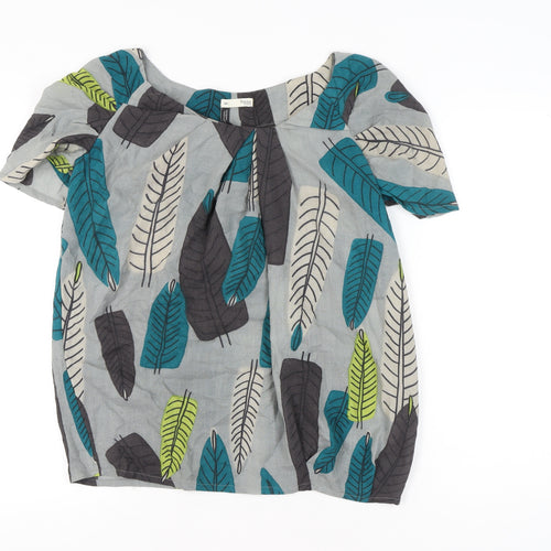 Hoss Intropia Womens Multicoloured Wool Tunic Blouse Size 10