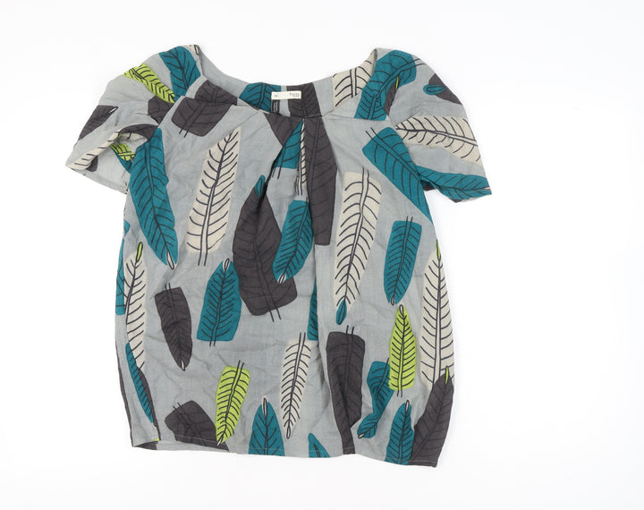 Hoss Intropia Womens Multicoloured Wool Tunic Blouse Size 10