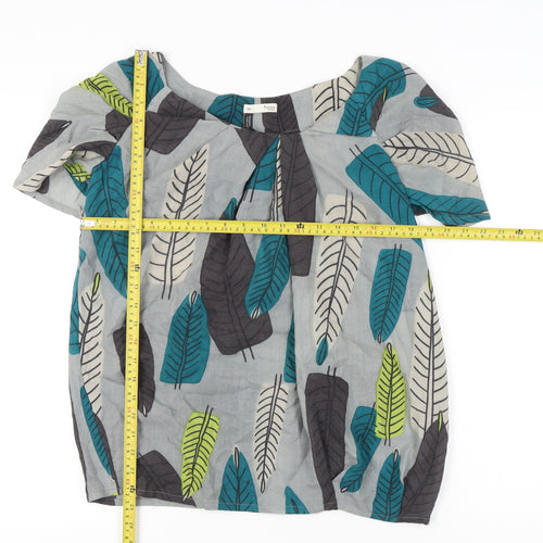 Hoss Intropia Womens Multicoloured Wool Tunic Blouse Size 10