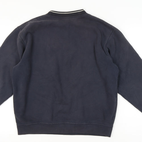 Rockport Men's Blue Pullover Sweatshirt L Crew Neck Logo