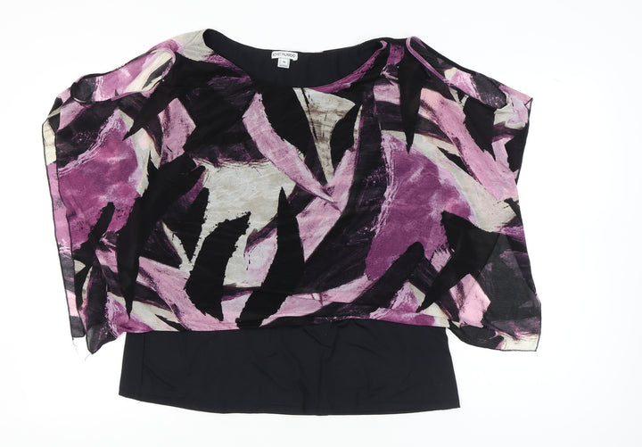 Boyet Fajardo Womens 3XL Multicoloured Tunic Blouse Scoop Neck