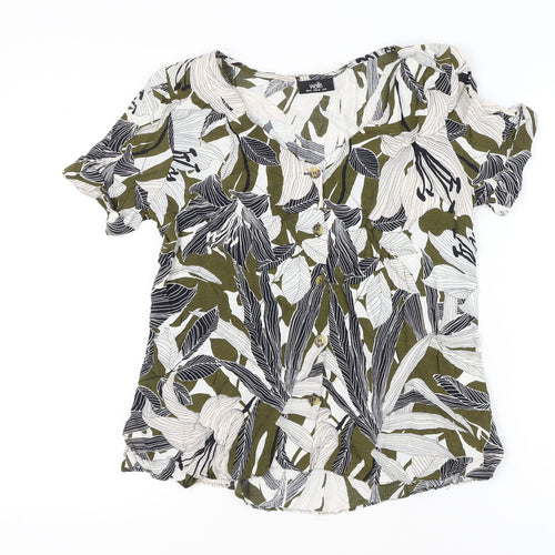 Wallis Women’s Multicoloured Floral Viscose Blouse UK 12