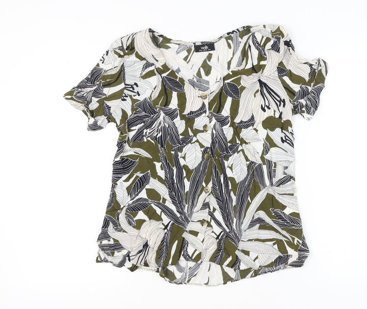 Wallis Women’s Multicoloured Floral Viscose Blouse UK 12