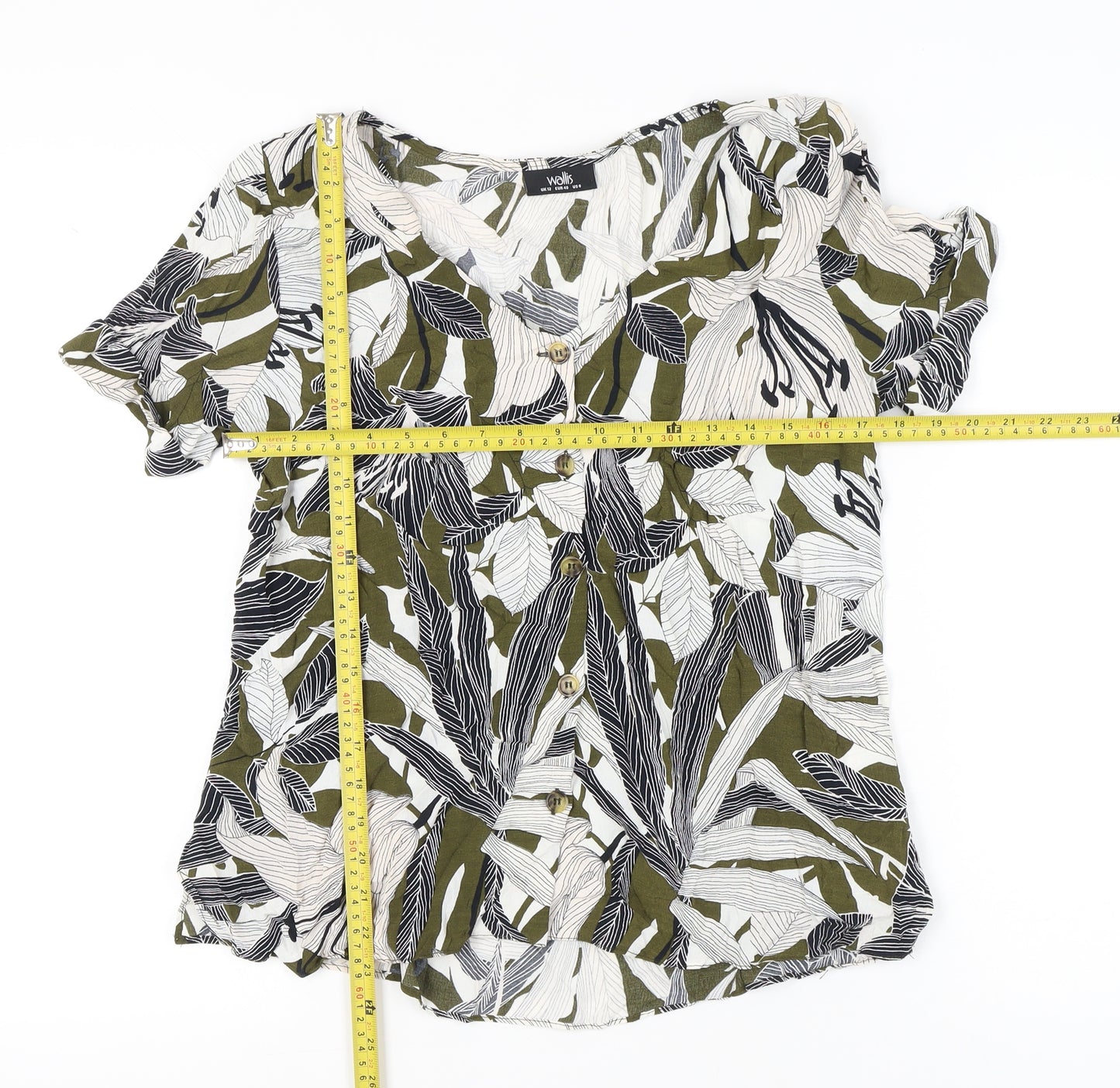 Wallis Women’s Multicoloured Floral Viscose Blouse UK 12