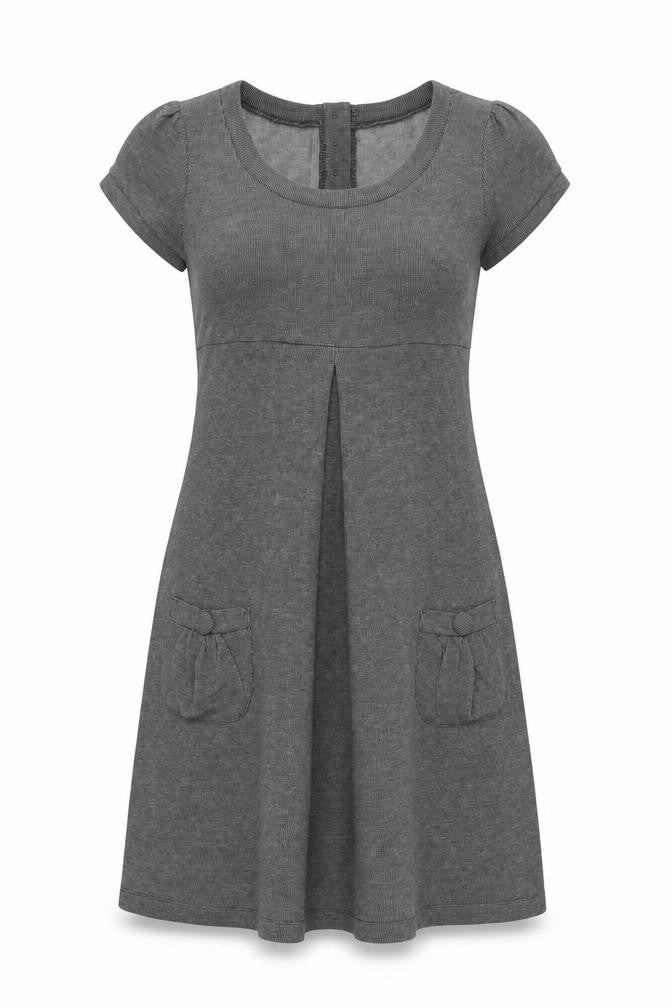 En Focus Studio Women’s Grey A-Line Knee Length Dress Size 8