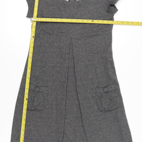 En Focus Studio Women’s Grey A-Line Knee Length Dress Size 8