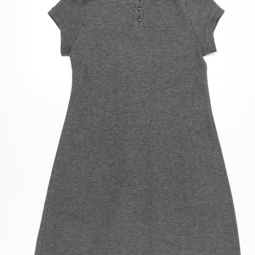 En Focus Studio Women’s Grey A-Line Knee Length Dress Size 8