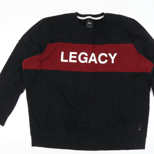 Browns London Mens Black 2XL Sweatshirt Legacy Graphic Pullover