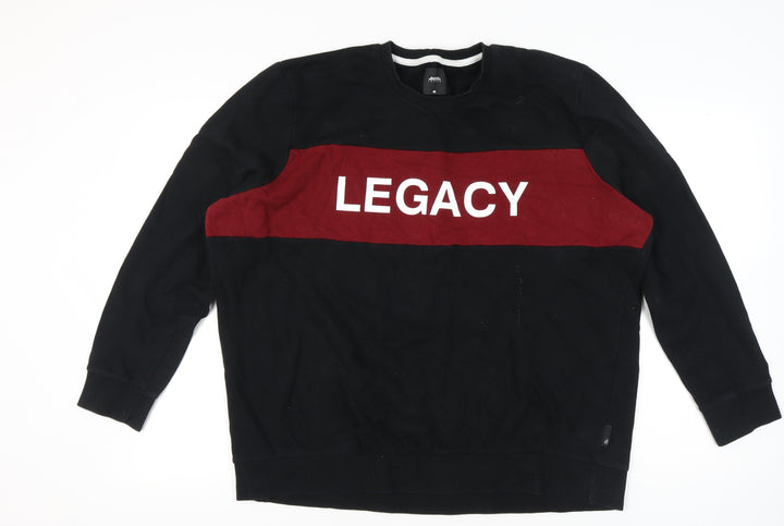 Browns London Mens Black 2XL Sweatshirt Legacy Graphic Pullover