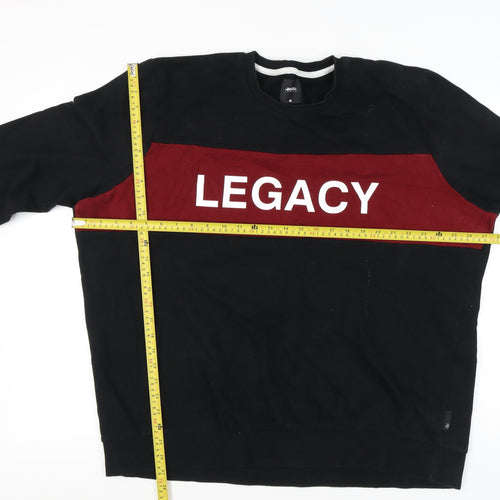 Browns London Mens Black 2XL Sweatshirt Legacy Graphic Pullover