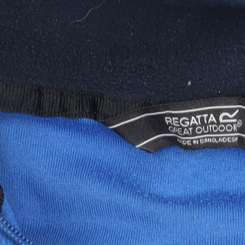 Regatta Mens Blue Fleece Sweatshirt XL Pullover 1/4 Zip Outdoor