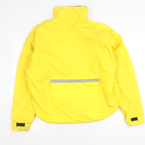 Isla 2000 Men's Yellow Nylon Windbreaker Jacket L Retro Sports