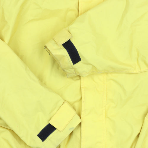 Isla 2000 Men's Yellow Nylon Windbreaker Jacket L Retro Sports