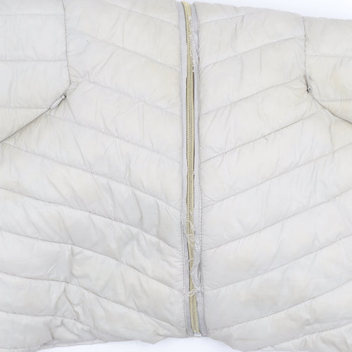 Next Womens Multicoloured Puffer Jacket Size 18 Hooded Quilted Winter Coat