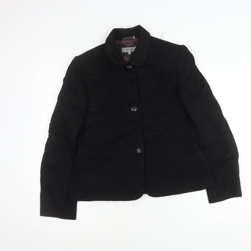Marks and Spencer Womens Black Blazer Jacket Size 12 Formal Workwear