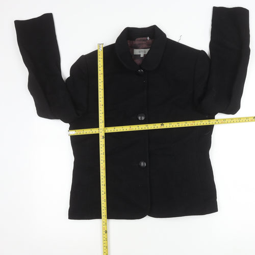 Marks and Spencer Womens Black Blazer Jacket Size 12 Formal Workwear