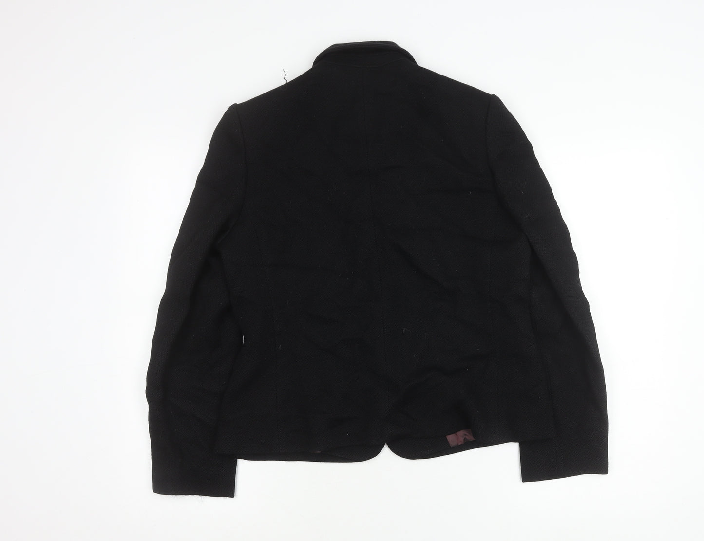 Marks and Spencer Womens Black Blazer Jacket Size 12 Formal Workwear