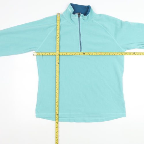 Trespass Women’s Blue Fleece Sweatshirt UK 16 XL 1/2 Zip Polyester