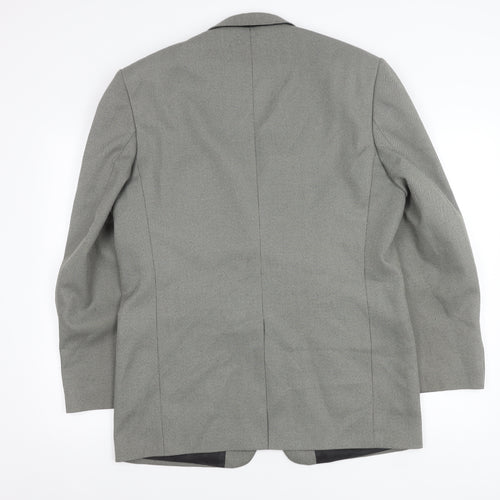Simon Taylor Men's Grey Blazer Jacket 40 Chest Wool Blend Formal