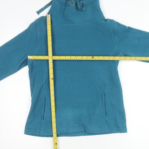 Cotton Traders Women’s Blue Fleece Pullover Sweatshirt Size 10