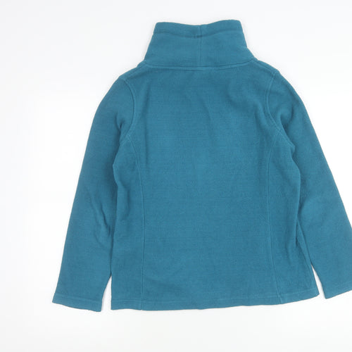 Cotton Traders Women’s Blue Fleece Pullover Sweatshirt Size 10