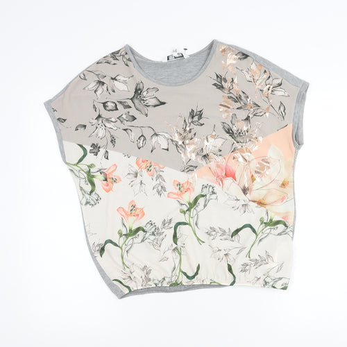 Debenhams Womens Petite Multicoloured Floral T-Shirt Size 12
