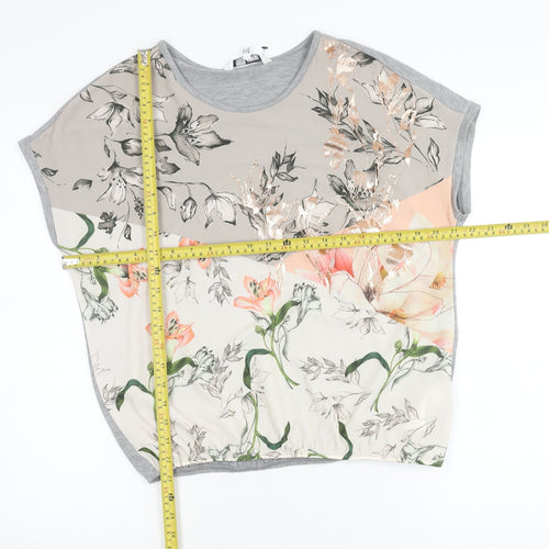 Debenhams Womens Petite Multicoloured Floral T-Shirt Size 12