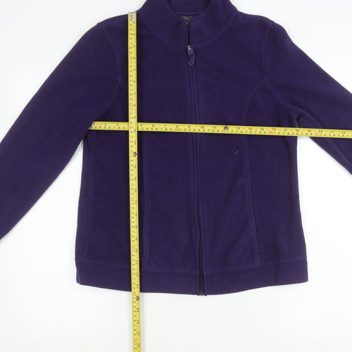 Bm Women’s Purple Full Zip Fleece Jacket S Regular Fit