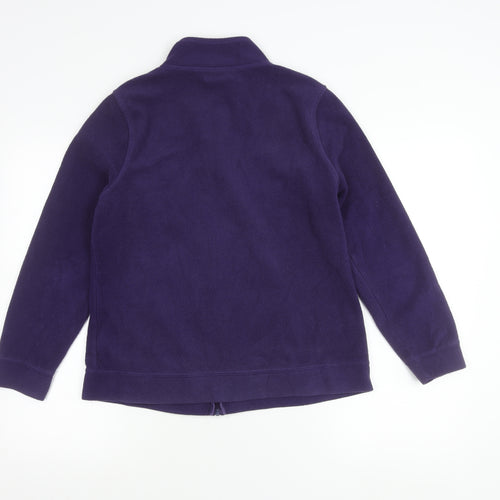 Bm Women’s Purple Full Zip Fleece Jacket S Regular Fit
