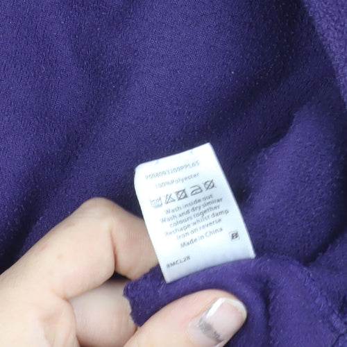 Bm Women’s Purple Full Zip Fleece Jacket S Regular Fit