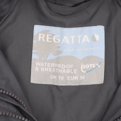 Regatta Womens Grey Size 10 Waterproof Breathable Rain Jacket