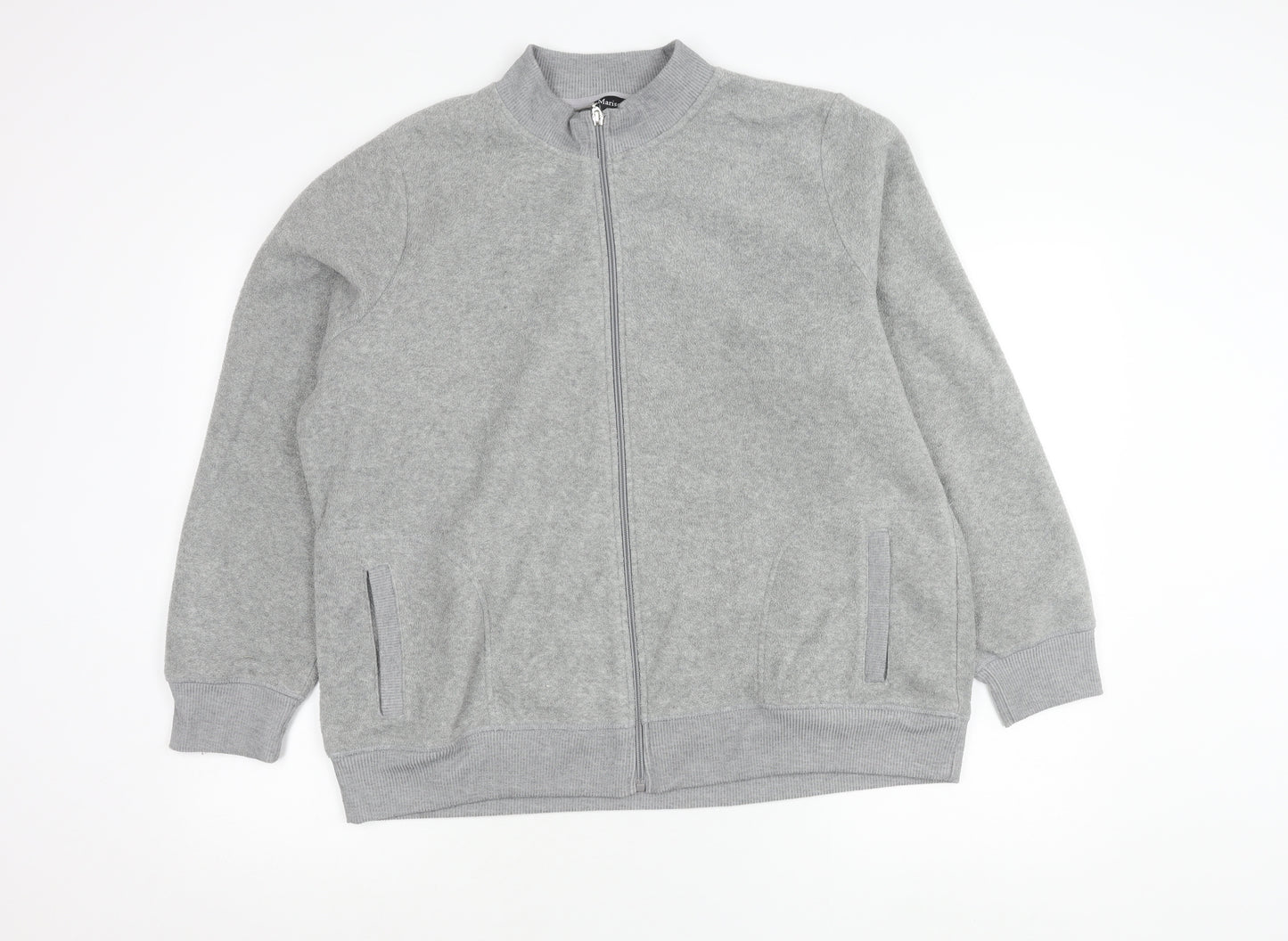 Marisota Women’s Grey Full Zip Fleece Jacket Size 20 Casual