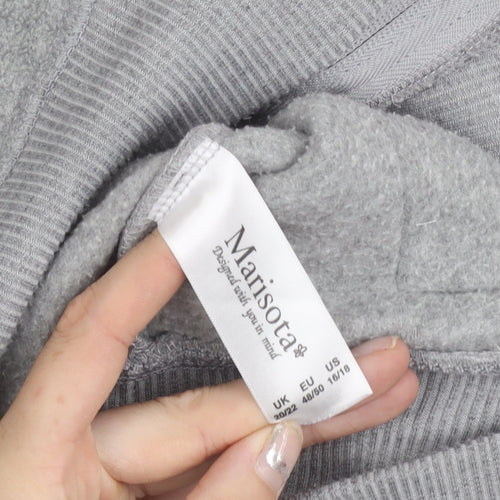 Marisota Women’s Grey Full Zip Fleece Jacket Size 20 Casual