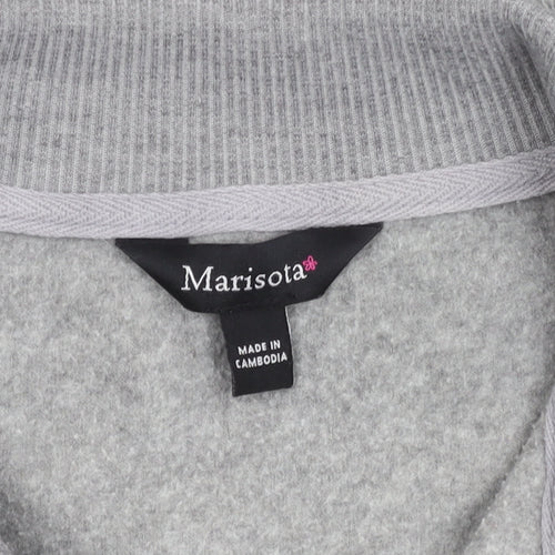 Marisota Women’s Grey Full Zip Fleece Jacket Size 20 Casual