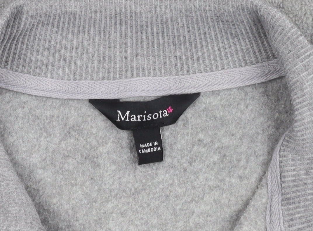 Marisota Women’s Grey Full Zip Fleece Jacket Size 20 Casual