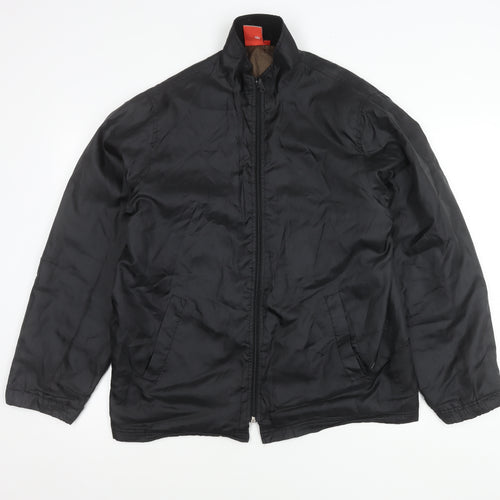 Defined Men's Black M Stand Collar Full Zip Casual Jacket