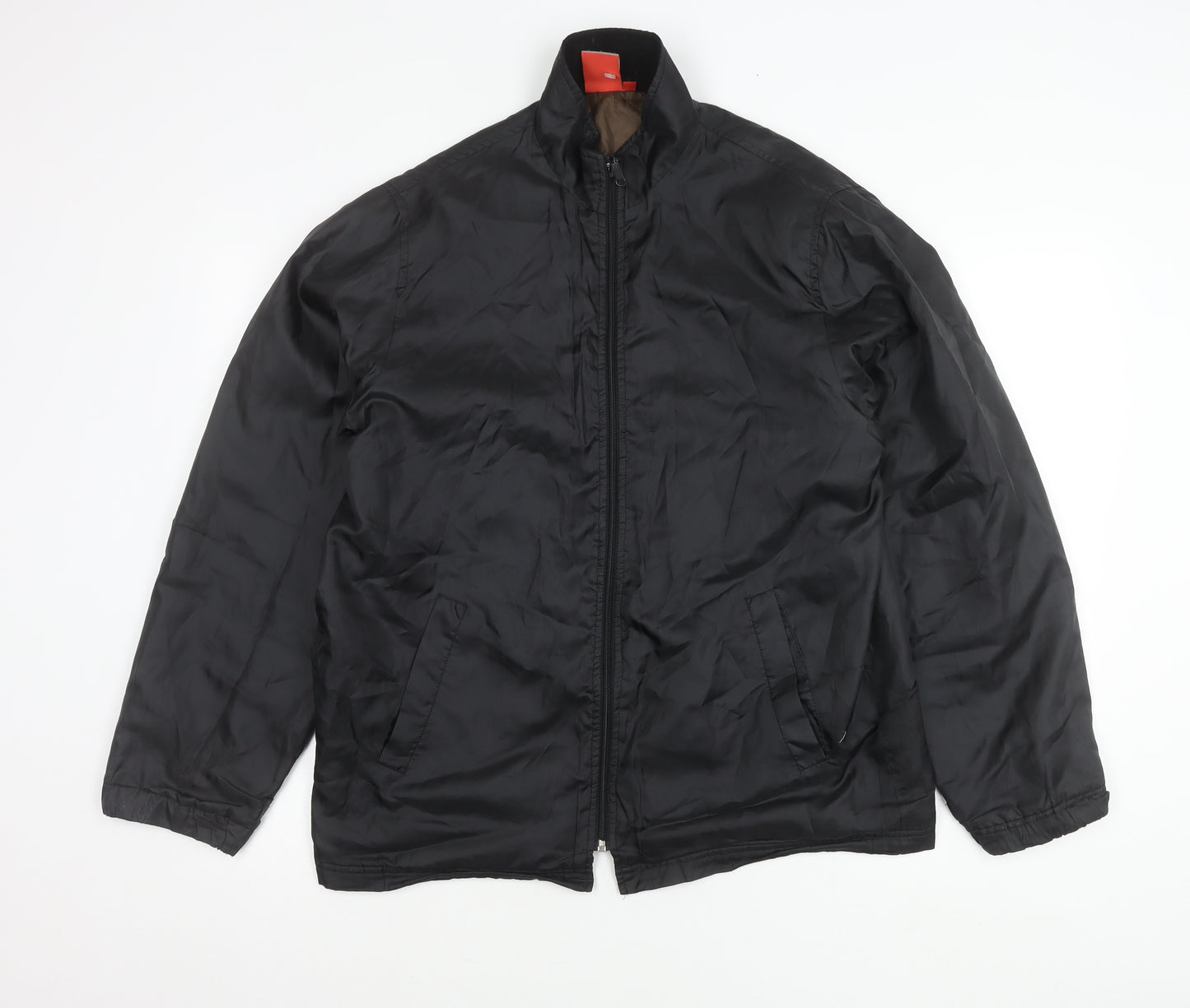 Defined Men's Black M Stand Collar Full Zip Casual Jacket