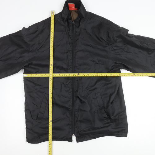 Defined Men's Black M Stand Collar Full Zip Casual Jacket