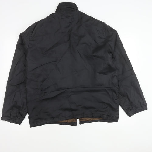 Defined Men's Black M Stand Collar Full Zip Casual Jacket