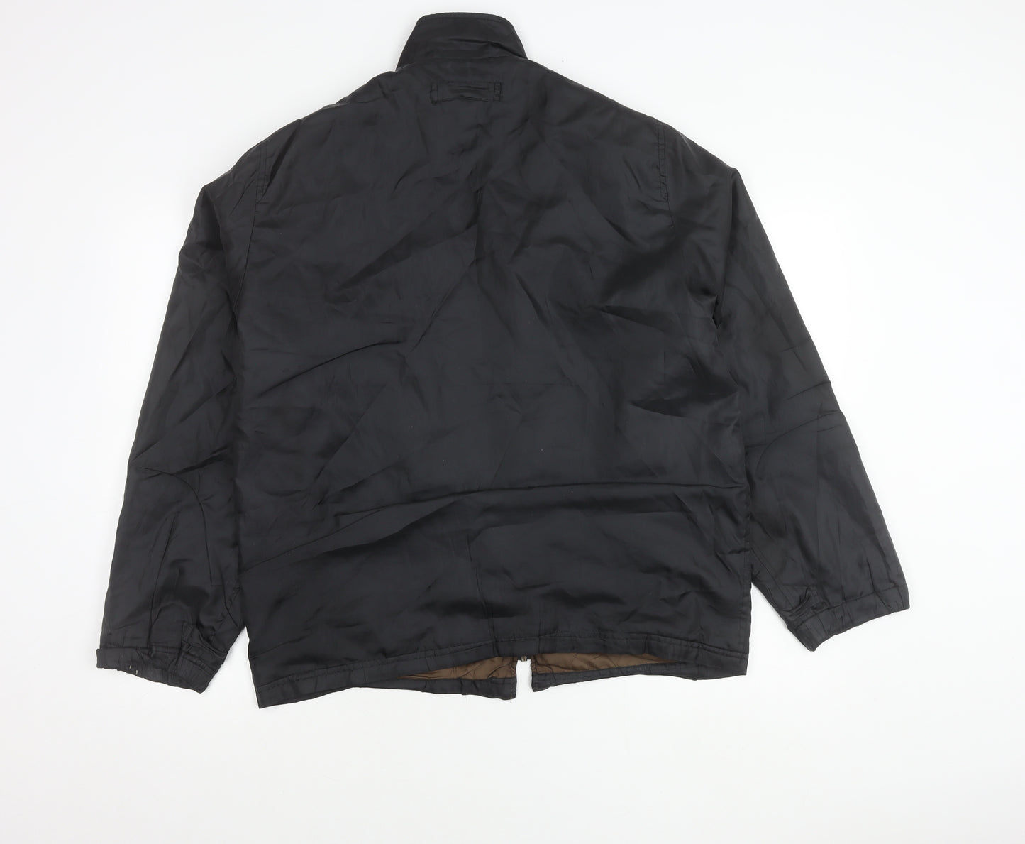 Defined Men's Black M Stand Collar Full Zip Casual Jacket