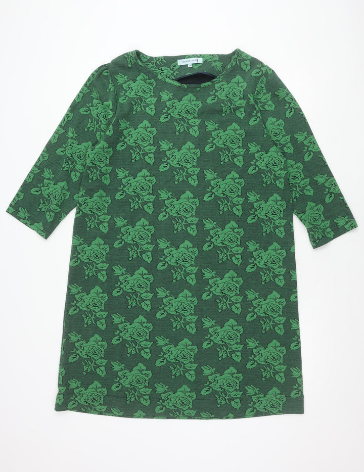 Dickins & Jones Women’s Green Floral Shift Dress Size 16