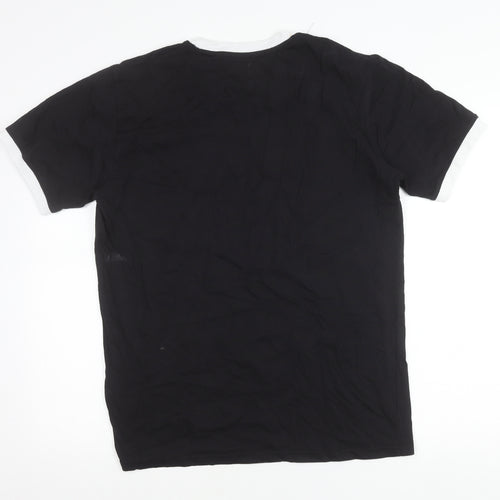 Lyle & Scott Men's Black Crew Neck Logo T-Shirt Size M