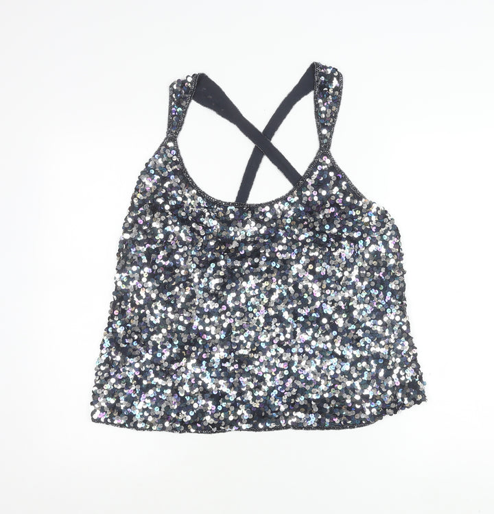 Kaleidoscope Women’s Black Sequin Camisole Tank Top Size 16